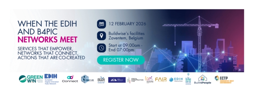 Image advertising the upcoming '“When the EDIG and B4PIC Networks Meet” event in February 2026.